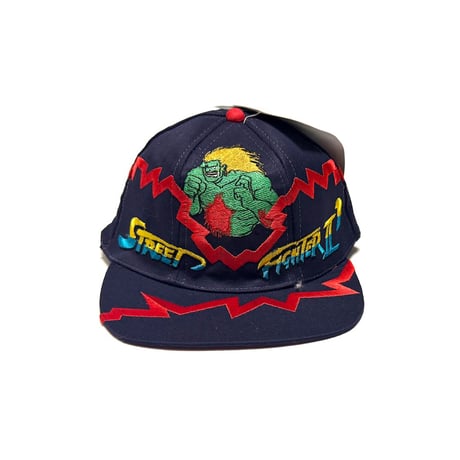 【DEAD STOCK】1996 VEGA × Street Fighter II “Blanka”① Snapback Cap Made for Italy