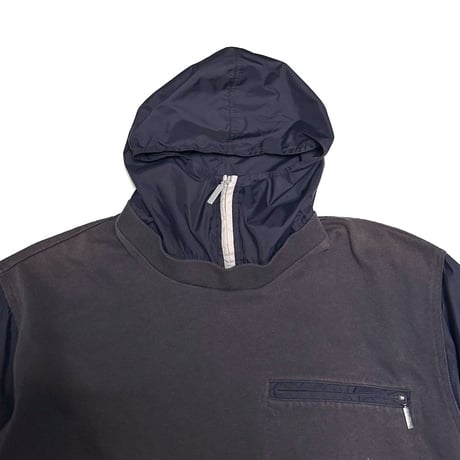 【USED】00's adidas Hybrid Layered Hoodie Tech Pullover