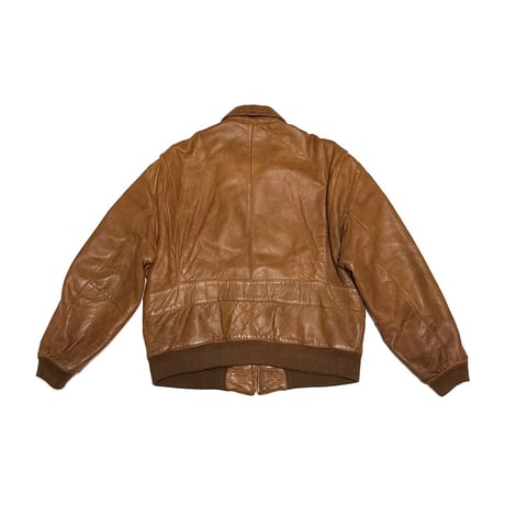 【USED】80's Banana Republic Adventure Outfitters Leather Flight Jacket Brown