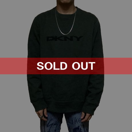 【USED】90'S DKNY LOGO SWEATSHIRT
