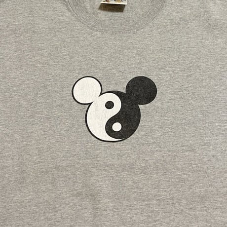 【USED】90'S-00'S MICKEY YIN-YANG T-SHIRT
