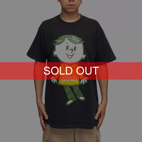 【USED】90's drawls Hand-Drawn Character Graphic T-shirt