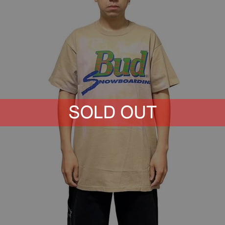 【DEAD STOCK】90'S BUDWEISER SNOWBOARDING T-SHIRT