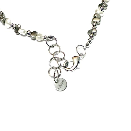 【LIBeRté】Necklace "Pearl & Silver"