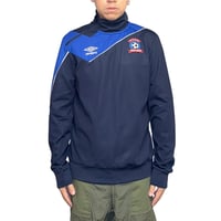 【USED】00's UMBRO × A.S. CHOUZY ONZAIN DIAGONAL HALF ZIP TOP