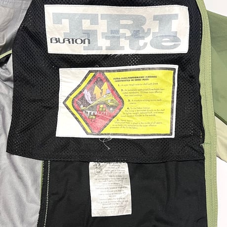 【USED】00's BURTON SNOWBOARDS TRI-LITE FABRIC SNOW JACKET