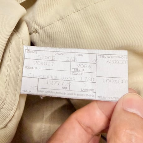 【USED】90's EMPORIO ARMANI Oversized Cotton Field Jacket