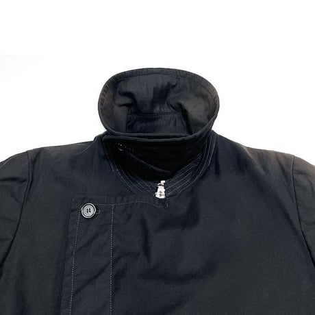 【USED】00'S MARTIN MARGIELA WHITE LABEL COAT BLACK