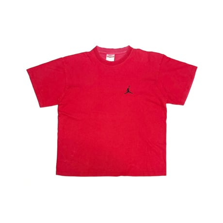 【USED】90's NIKE Jumpman Embroidered Logo T-Shirt Red