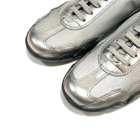 【DEAD STOCK】90'S W.&L.T. DRIVING SNEAKERS METALLIC SILVER