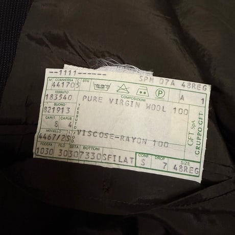 【USED】90's GIORGIO ARMANI PURE VIRGIN WOOL 3B JACKET