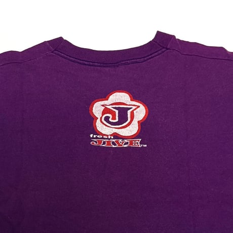 【USED】90's FRESHJIVE “BIG JIVE” Graphic T-shirt Purple