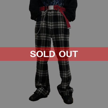 【USED】70'S CHECK WOOL TROUSERS