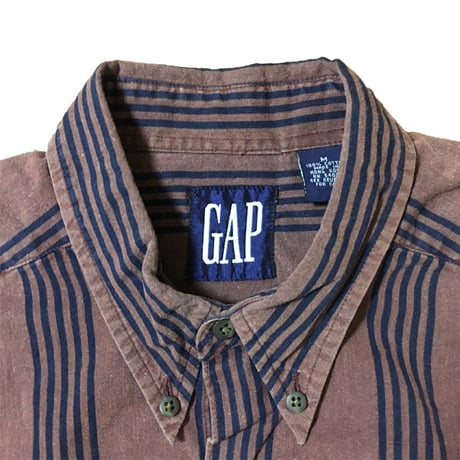 【USED】90'S GAP STRIPE SHIRT