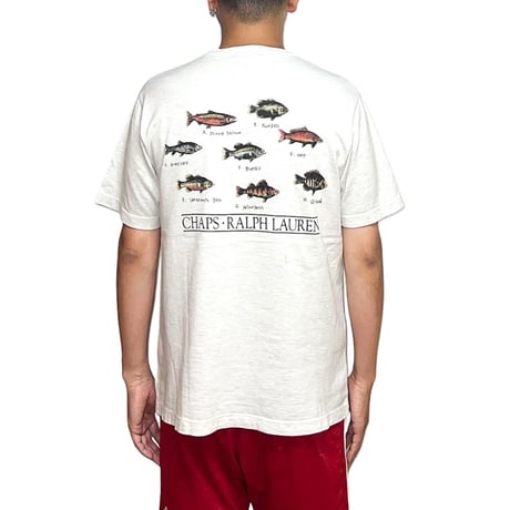 【USED】90's CHAPS RALPH LAUREN FRESHWATER FISHS T-SHIRT
