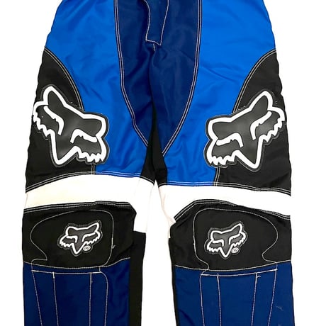 【USED】00'S FOX RACING NYLON BIKER PANTS BLUE