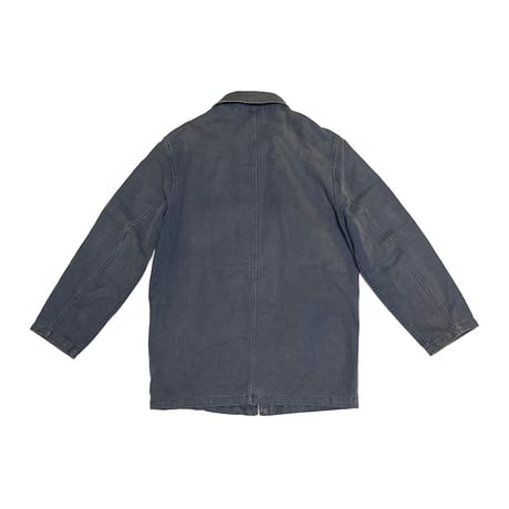 【USED】90's DKNY Linen Blend Faded Zip Coverall Jacket