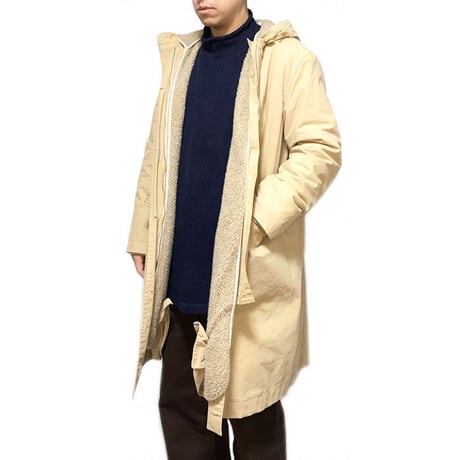 【USED】90's-00'S HELMUT LANG HOODED COAT with LINNER