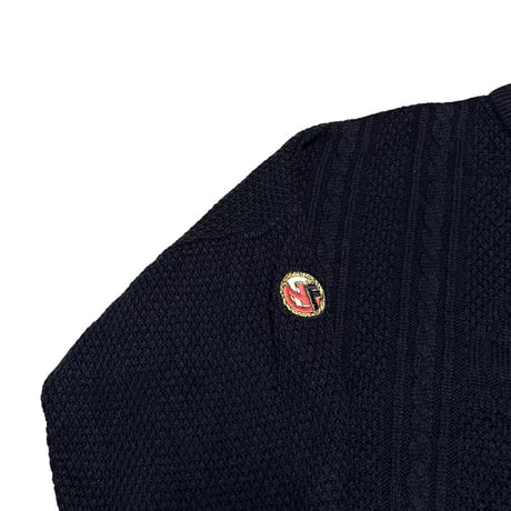 【USED】90's UMBRO Norway National Team NF Crest Soccer Cable Knit Sweater