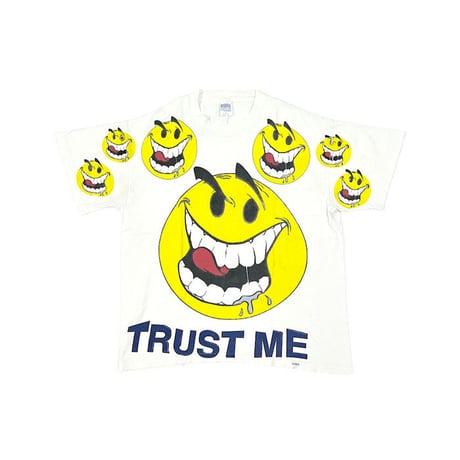 【USED】90'S FREEZE ACID SMILY TRUST ME T-SHIRT