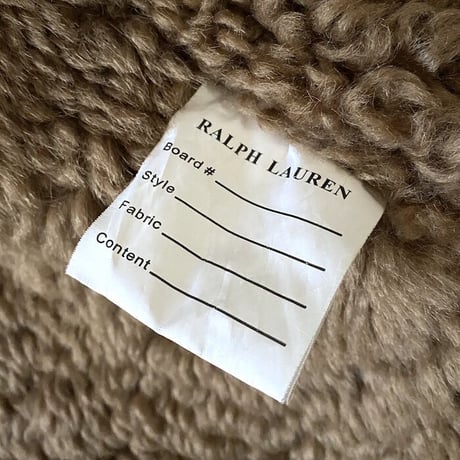 【USED】POLO RALPH LAUREN SHEARLING BOMBER JACKET