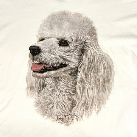 【USED】90's-00's Robert J May STANDARD POODLE T-SHIRT