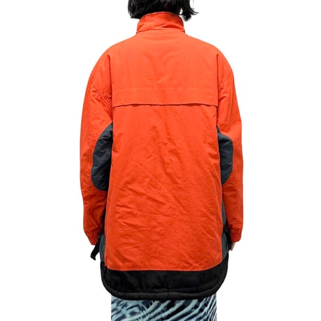 【USED】90's-00's OLD NAVY PULLOVER PUFFER JACKET ORANGE