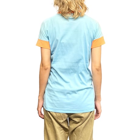 【USED】 90'S W.&L.T. PUK PUK T-SHIRT SKY BLUE ②