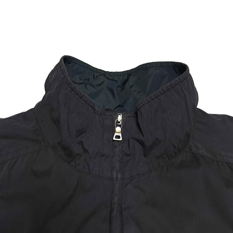 【USED】00's PRADA SPORT Reversible Cotton Nylon Jacket Faded Black