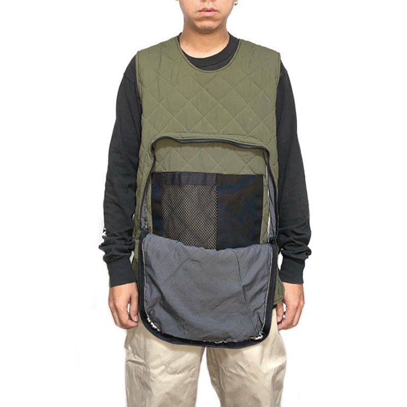 USED】90'S ANARCHIC ADJUSTMENT QUILTING VEST | USED】90'S ANARCHIC ADJUSTMENT QUILTING VEST |