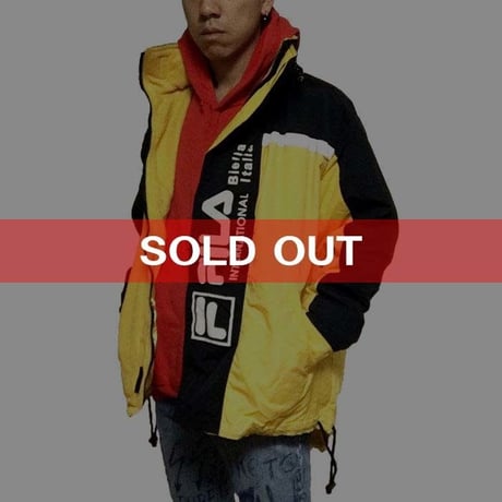 【USED】90'S FILA SKI JACKET YELLOW