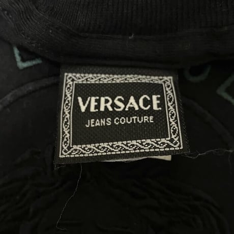 【USED】90's BOOTLEG VERSACE JEANS COUTURE DEFORMED TOPS