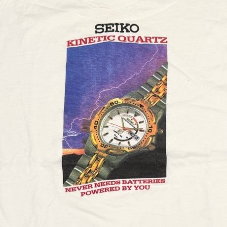 【USED】80's SEIKO KINETIC QUARTZ T-SHIRT