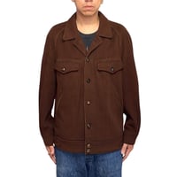 【USED】80's Yves Saint Laurent YSL Monsieur Brown Moleskin Work Jacket