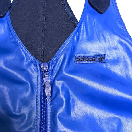 【USED】80's adidas Finland Training Set – Nylon × Knit 2-Piece Suit (Jacket & Overalls)