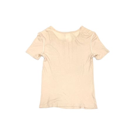 【USED】00'S CHLOE COTTON RIB S/S TOP