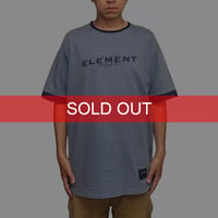 【USED】90's ELEMENT Skateboards Classic Logo Ringer T-shirt