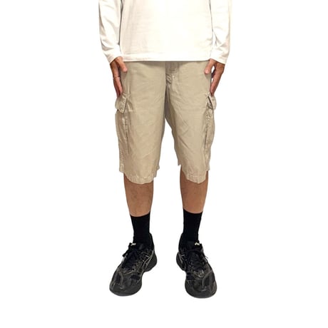 【USED】90's-00's STUSSY Cargo Shorts Beige