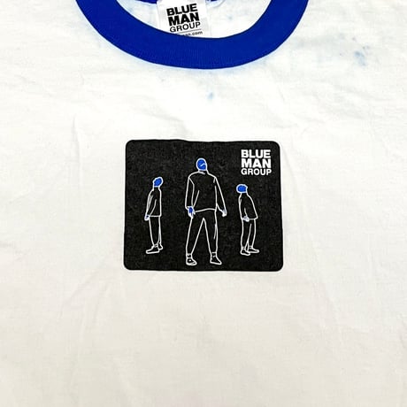 【USED】00's BLUE MAN GROUP RINGER T-SHIRT