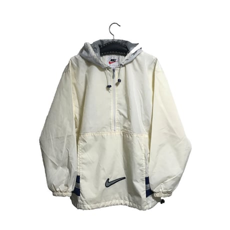 【USED】90'S NIKE NYLON ANOLAK OFF WHITE