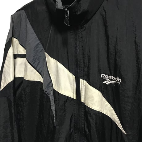 【USED】90'S REEBOK VECTOR LOGO NYLON JACKET