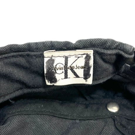 【USED】90'S CK CALVIN KLEIN JEANS EMBROIDERED LOGO CAP
