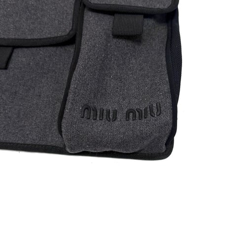 【USED】90's miu miu WOOL BODYBAG