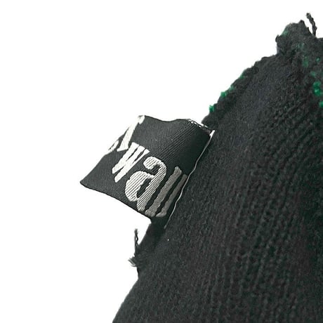 【USED】90'S RASTA COLOR MARIJUANA KNIT BEANIE