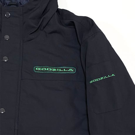 【USED】90'S GODZILLA PADDED HOOD JACKET SIZE:M