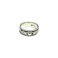 【USED】Vintage Irish Claddagh 925 Silver Ring / Celtic Band Ring