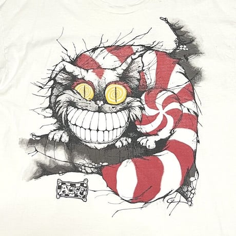 【USED】90’S ALICE IN WONDERLAND CHESHIRE CAT T-SHIRT