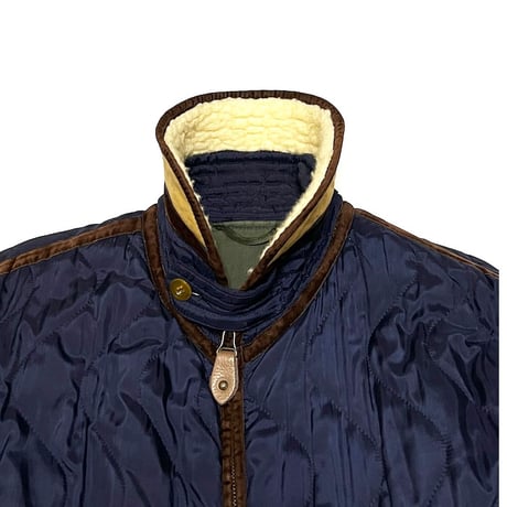 【USED】80's EMPORIO ARMANI SWITCHING QUILTED FLIGHT JACKET
