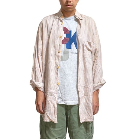 【USED】90'S EMPORIO ARMANI STRIPE SHIRT