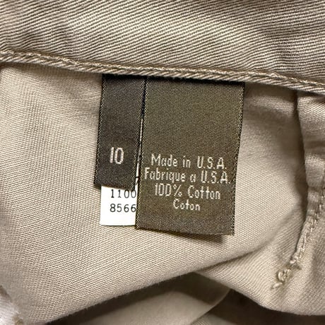 【USED】90's-00's Calvin Klein Khakis 2-Pleat Cotton Chino Pants Made in USA